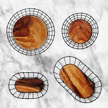 글루텐 와이어바구니 (원형/타원-소/중) 빵바구니 쿠키바구니 튀김바구니 우드바구니 앤틱바구니 시식바구니