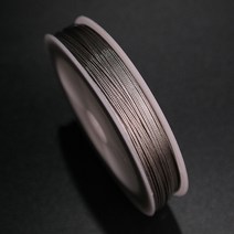 100 미터 0.3mm/0.4mm/0.5mm SS304 스테인레스 스틸 와이어 로프 구조 1x7, 02 0.4mm, 1개