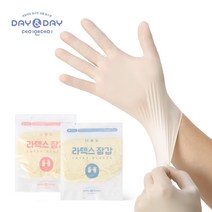 데이앤데이 라텍스장갑 다목적장갑S, 소(S), 1박스, 15팩
