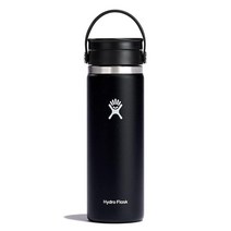Hydro Flask 와이드 마우스 단열 물병 루핀 20온스 486120, 20 Oz_Black, Black
