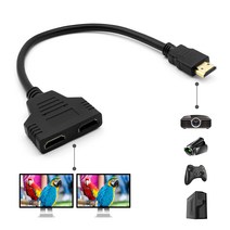 HDMI 케이블 1080P HDMI 분배기 케이블 남성 - 2 여성 1 in 2 출력 분배기 케이블 어댑터 in HDMI HD LED TV 신호 One in Two Out