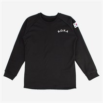 기모 ROKA 로카 맨투맨 긴팔 검정 방한 로카티셔츠