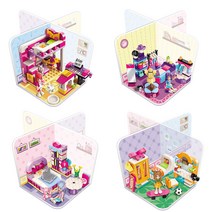 비씨토이 계몽블럭 체리프렌즈 1탄 4종세트 블럭장난감 레고호환블럭