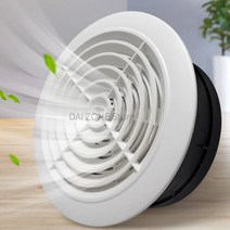 환기팬 덕트 배기휀 화장실환풍기 abs air vent extract 밸브 그릴 라운드 디퓨저 덮개 새 그릴, 1-100mm