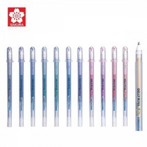 사쿠라 스타더스트 1.0mm 12색칼라 펜 빤짝이펜, 725 하늘
