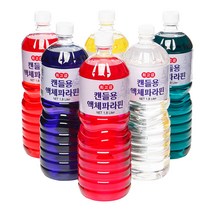 캔들용 액체파라핀 1.8 L 파라핀 오일 1상자 (12병) [사은품], 초록