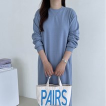 바이엘르 봄 빅사이즈 맨투맨 롱 원피스