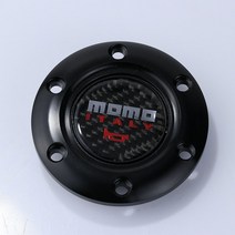 스티어링휠 레이싱 카Jdm 이탈리아 momo 탄소 섬유 자동차 경적 버튼 스포츠 스티어링 휠 센터 캡 범용, 02 WHITE