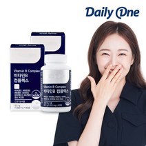 데일리원 전소민 비타민B 컴플렉스 활력을 위한 종합 영양제 1035mg 60정, 2통