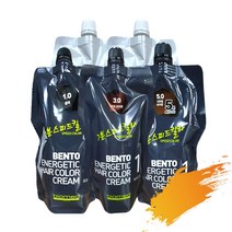 바이오메드 벤토나이트 염색약 미용실 머리 대용량 스피드 7분 새치 셀프 뿌리 흰머리 칼라 크림 500g, 1세트, 내츄럴브라운(5.0)