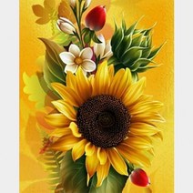 코팅블루 400종 정품 명화그리기 유화액자 그림풀세트, E-04.개화해바라기