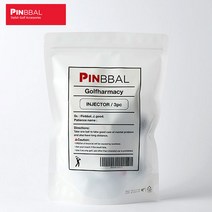 PINBBAL 핀빨 인젝터 3피스 비거리부스터 골프공 12개, 대용량 골프공 12개