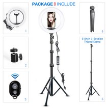 유튜브 촬영 조명 링 장비 led ring light 10 with tripod stand phone holder 셀카 비디오 ringlight 사진 조명 tiktok, 협력사, na-rl-10s1