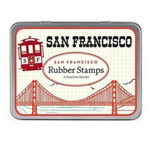 [천삼백케이] [마키] Cavallini미니스탬프세트-San Francisco, 단품