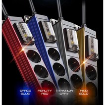 국산 알루미늄 고용량 멀티탭 2구 3구 4구 6구 누전차단 4000W 에어컨 난방기, 6구 1.5M, 알루미늄 고용량 (블루)