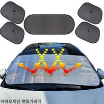 아베오세단 햇빛가리개 햇빛차단 앞창가리개 차박용품, 단품