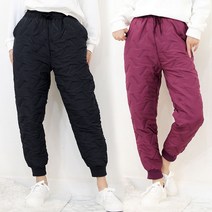 겨울 여성 패딩 조거팬츠 솜바지 밴딩 경량 작업복 방한팬츠 등산바지