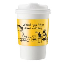 오케이워터 로스팅 종이홀더 800개 13온스용 테이크아웃컵 컵홀더 종이컵 슬리브 카페, 1개