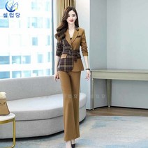 셀럽당 여성 패션 기질 쁘띠 정장 투피스 패션 세트