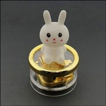 PGM1*^몰고급 원형 오르골(토끼)-5곡 중 장식도구 선물용 인테리어 뮤직박스^*1췤pgm, *^^옵션*^생일 축가