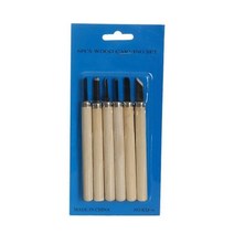 나무 조각 칼 끌 커터 전문 치즐 나이프 수공구 세트 개 기본 상세한 목공 가우징, 6pcs