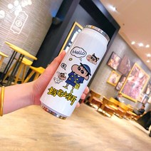 캐릭터 보틀 휴대용 텀블러 짱구 스테인레스 물병, T