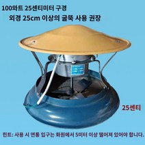 옥상환풍기 굴뚝환풍기 베란다환풍기 연기배출기 유도 가정용 스토브흡연 민간 주택 화재 강, 71.자홍색