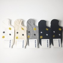 구름공장 스마일땡땡이 덧신 발목양말 세트