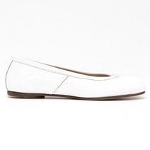 메종 마르지엘라 (당일) 22FW 타비 발레리나 화이트 플랫 슈즈 S58WZ0042 P4717 T1003