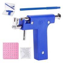 천공기 PHC파일 펀칭기직업 귀 피어싱 총 바디 쥬얼리 코 배꼽 입술 기계 공급 도구 키트 세트 98pcs 스터