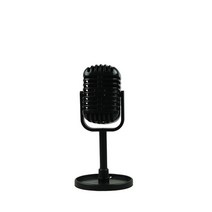 추천 마이크 시뮬레이션 클래식 레트로 다이나믹 보컬 마이크 빈티지 스타일 마이크 라이브, 검은 색