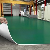 PVC 플라스틱 바닥 가죽 상업 매트 방수 미끄럼 방지 바닥 장판 2x5M, 밝은 회색 1.2mm 두께 1개 = 10각