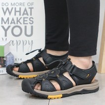 캐주얼 샌들 남성 가죽 벨크로 샌달 KA191S2