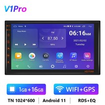 BMW 카플레이 Podofo-안드로이드 11 자동차 라디오 오토라디오 32G 2 딘 7 9 10 유니버설 와이파이 GPS 오디오 멀티미디어 플레, 01 7Inch 1 16G