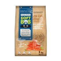 강아지 먹기편한 말랑식감 연어 사료 1kg 추천 푸들 노견 원기회복 포만감