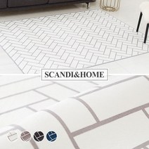 스칸디앤홈 이지케어 라인 단모 러그 워셔블 카페트 170x230 4colors