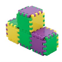 정육면체 만들기 전개도 입체 도형 퍼즐 엄마표 도형놀이 두뇌개발 놀잇감, 1개