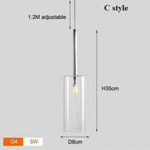 LED펜던트 북유럽 미니멀리스트 스모키 그레이 유리 샹들리에 크리에이티브 바 거실 다이닝 홀 싱글 헤드 3 펜던트 램프, 26.C style - Cold white - Oran