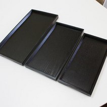 템플스테이 다기용 블랙우드 직사각 트레이 우드쟁반