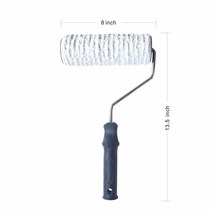 벽 장식용 20.3cm(8인치) 패턴 페인트 롤러 클래식 벽돌 엠보싱 텍스처 고무 롤러 장식 가정용 DIY 아트 도구 (2201TS) 1283983