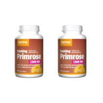 [1+1] Jarrow 자로우 포뮬러스 달맞이꽃 종자유 1300mg 60정 GLA 감마리놀렌산 달맞이유 고약사 약들약 재로우 2통, 2개