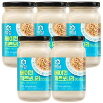 백설 베이컨까르보나라파스타소스355G x 5개, 355g