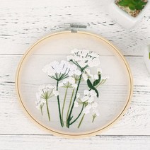 들꽃자수세트 초보 원단도안 자수틀 DIY자수키트 공예