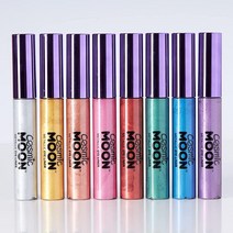 Cosmic Moon - 메탈릭 아이 라이너 10.4 ml 매혹적인 스타일 8가지 색상 세트 포함: 실버 골드 로즈 핑크 레드 그린 블루 퍼플 801408