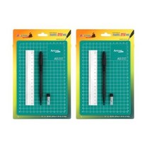 아트메이트 크라프트 컷팅세트 자 + 컷터펜 + 컷터날 8p, 2세트