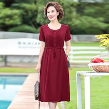 빅사이즈원피스 와이드 루즈핏 미드 노년 여성의류 모달 면 중년 엄마 여름옷 2038370365