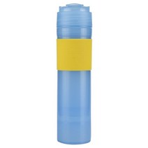 350ML 휴대용 프랑스어 누르면 커피 병 커피 차 메이커 커피 필터 병 손 압력 커피 기계 자동차 사무실, 파란색
