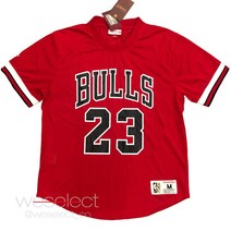 NBA 시카고 불스 #23 마이클 조던 크루넥 메쉬 티셔츠 NBA 져지 티셔츠