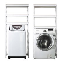아트박스/스피드랙 스피드랙 건조기 세탁기 선반 3단 1200 x 800 x 2400, 블랙, 9mm 양면코팅