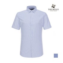 인디안 TREMOLO 코튼 폴리 혼방 소매 버튼 반팔 셔츠_TGRTSUY3561